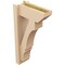 Ekena Millwork 6-in W x 14-in D x 26-in H Balboa Slat Rough Cedar Woodgrain TimberThane Outlooker, Primed Tan OUTUR060X14X26BOA24RCPR - alternate 3